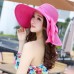  Large Floppy Folding Wide Brim Cap Summer Sun Straw Beach Hat+Handkerchief  eb-82226525